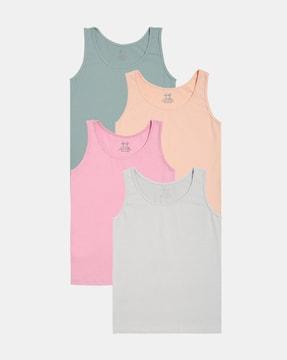 girl pack of 4 relaxed fit tank tops