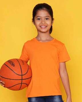 girl regular fit round-neck t-shirt