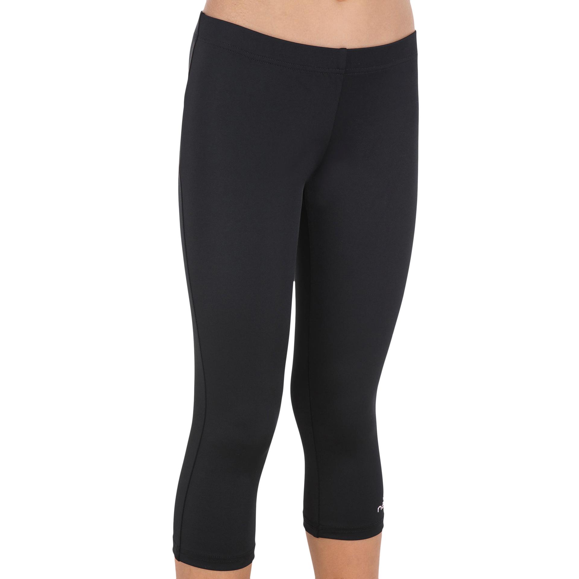 girl swimming legging black