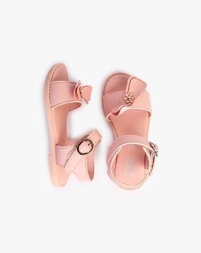 girls ankle-strap flat sandals