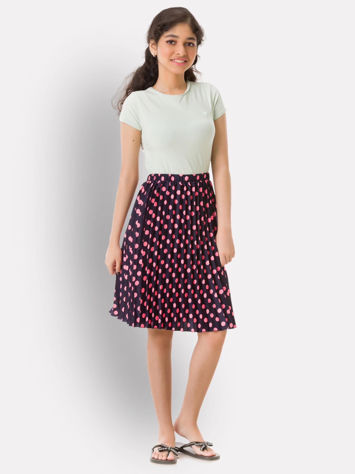 girls-black-polka-dots-skirt
