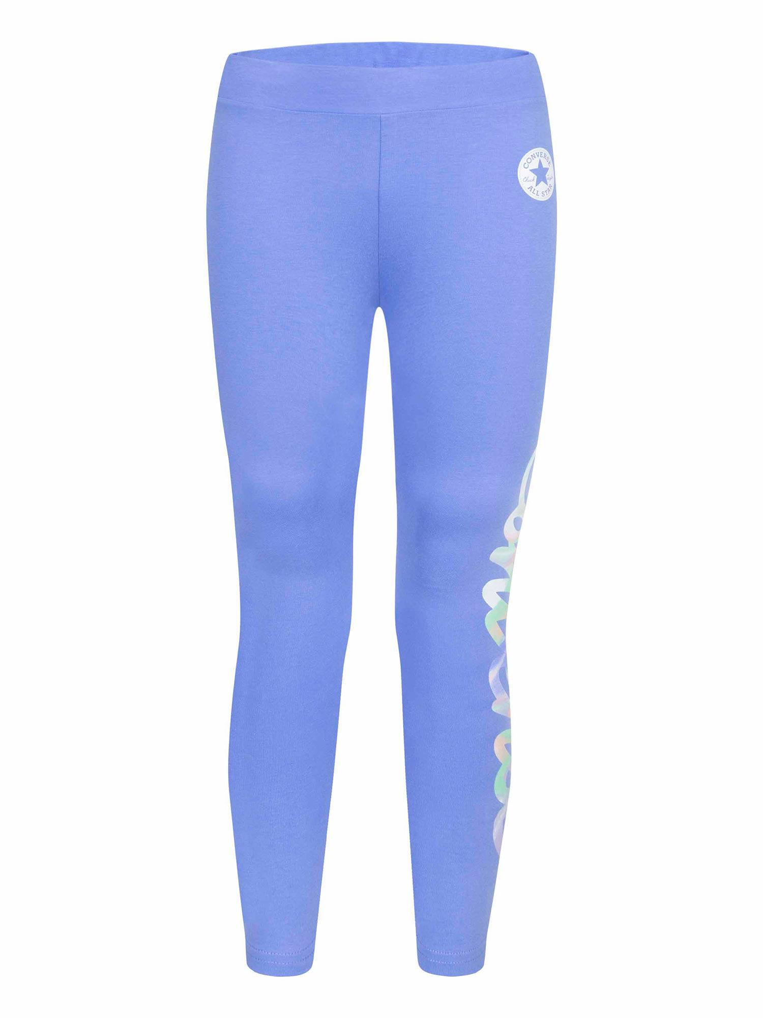 girls blue graphic leggings