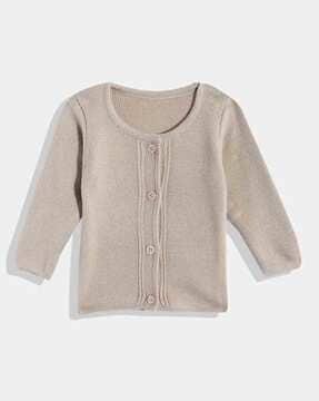 girls cardigan with button closure