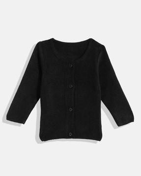 girls cardigan with button closure