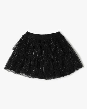 girls embellished layered skirt