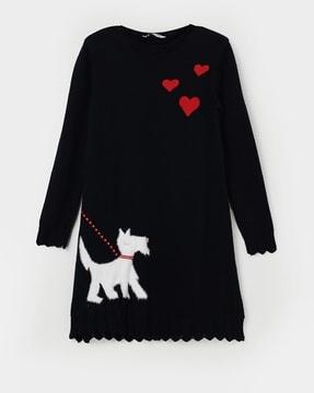 girls-embellished-sweater-dress