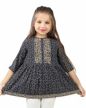 girls embroidered top