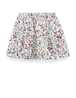 girls-floral-print-skirt