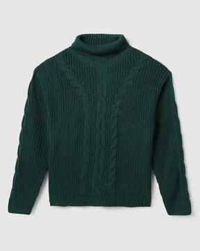 girls knitted pullover sweater
