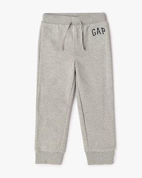 girls logo placement embroidered joggers