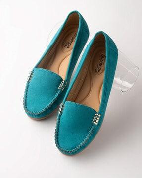 girls low-top round-toe loafers