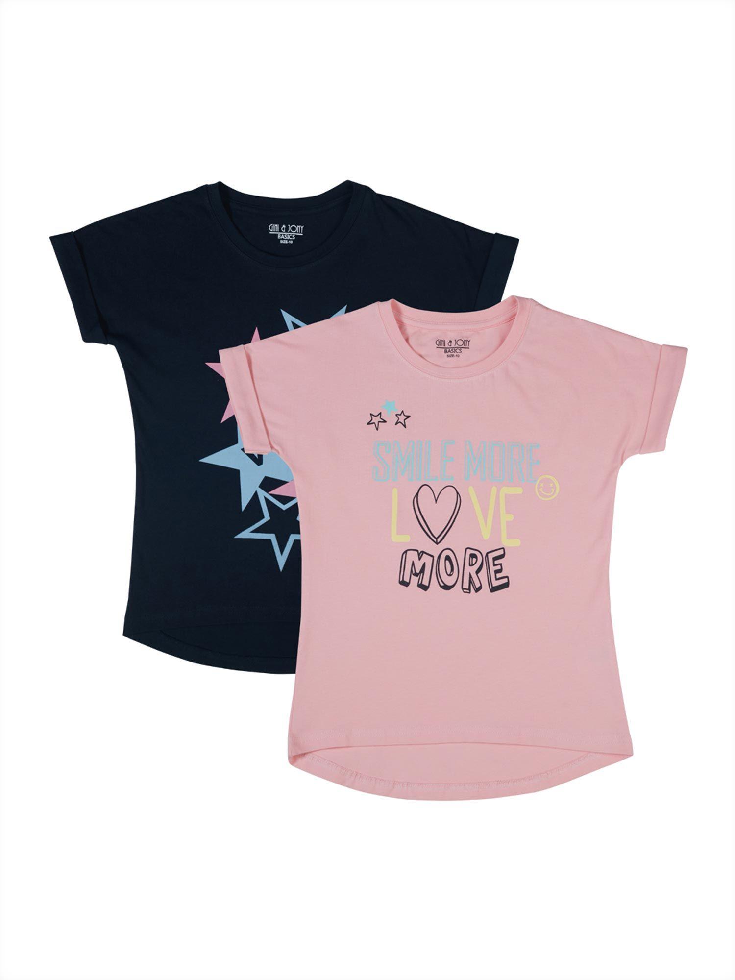 girls multi-color tops (pack of 2)