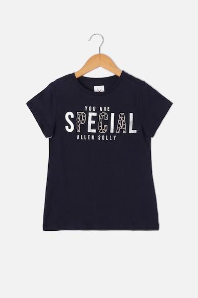 girls navy print casual t-shirt