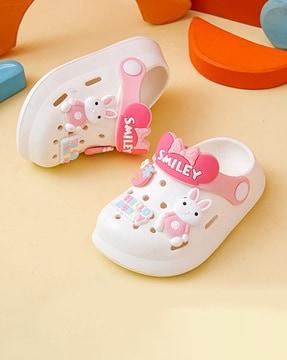girls perforated clogs