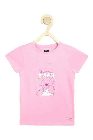 girls pink graphic print casual top