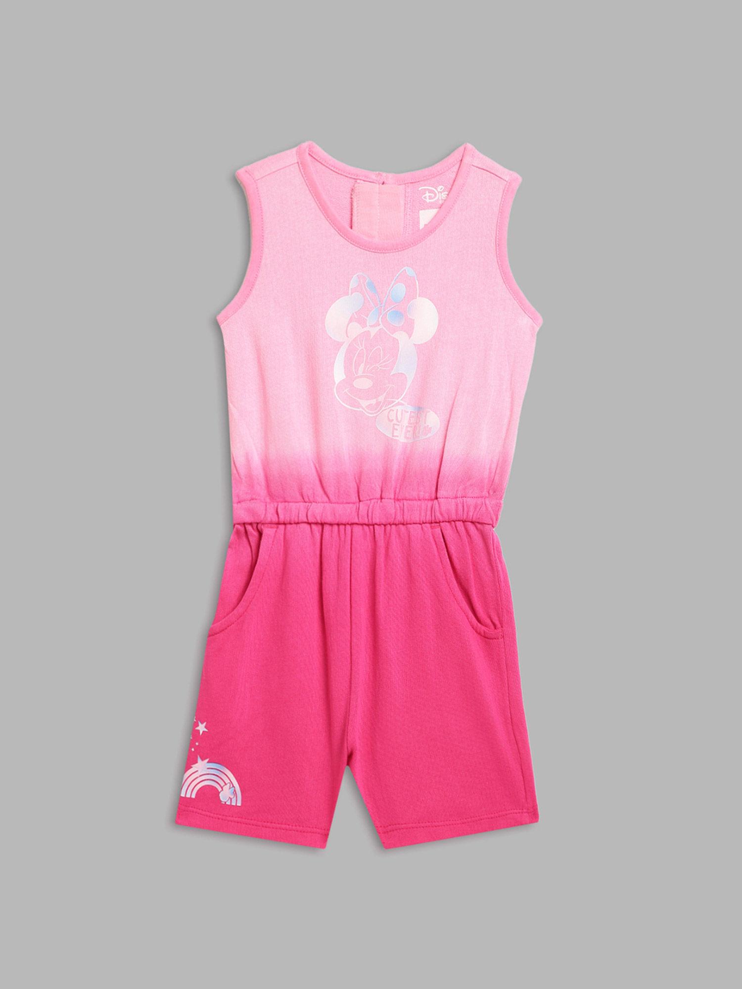 girls pink ombre jumpsuit