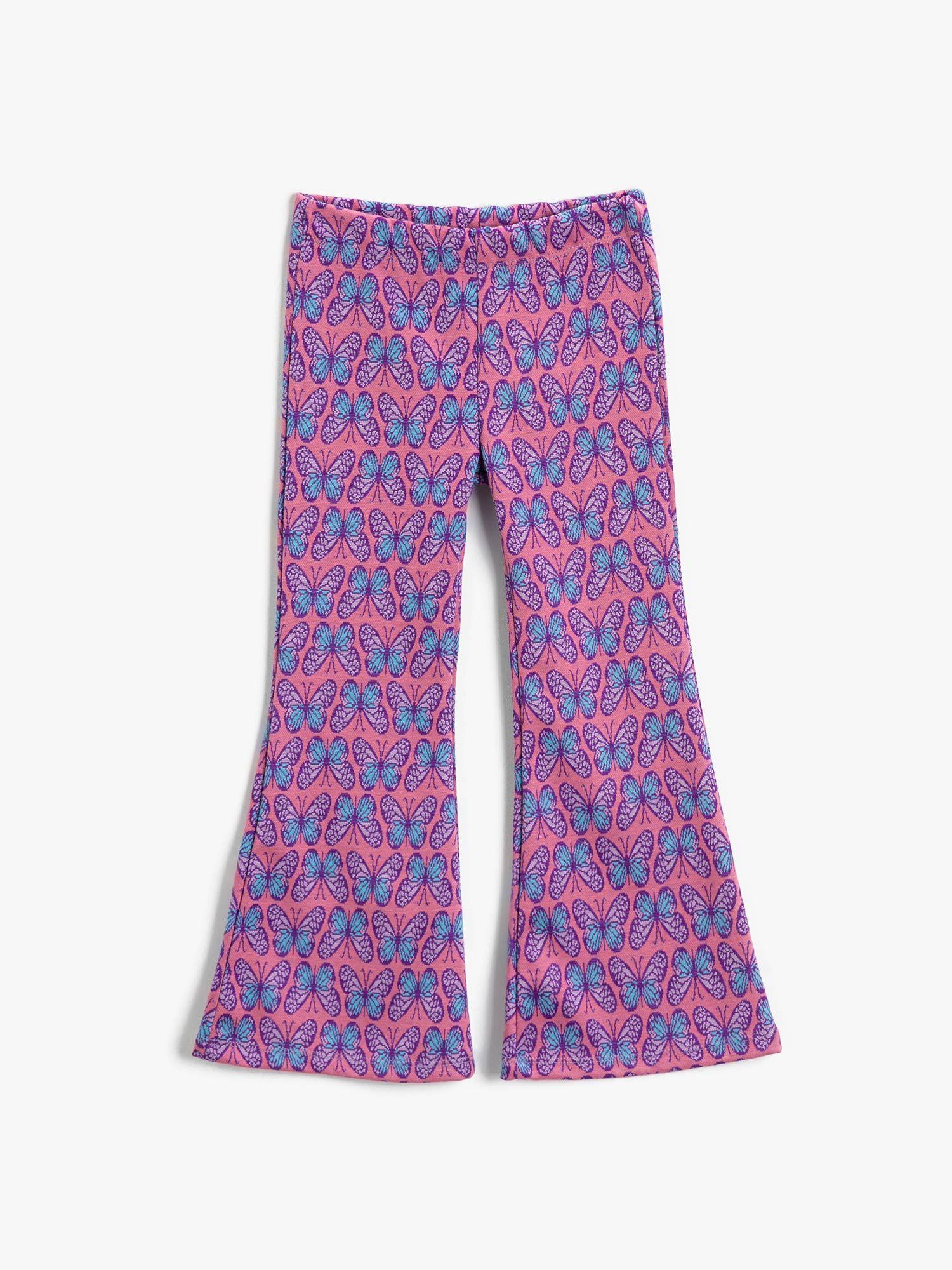 girls pink pattern bottoms