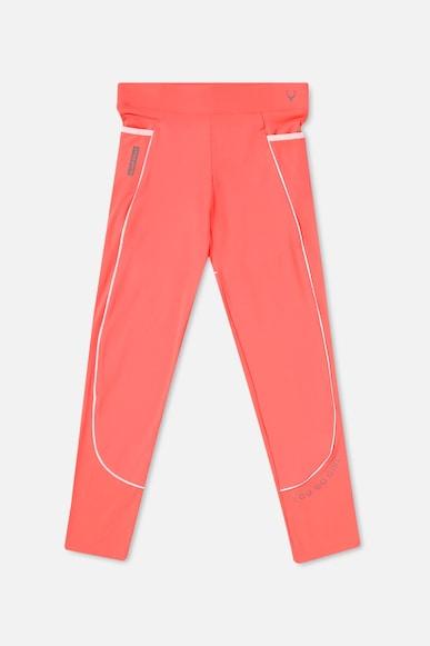 girls pink solid regular fit leggings