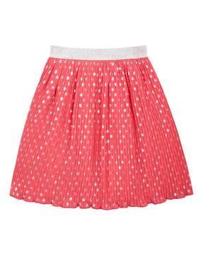 girls polka-dot flared skirt