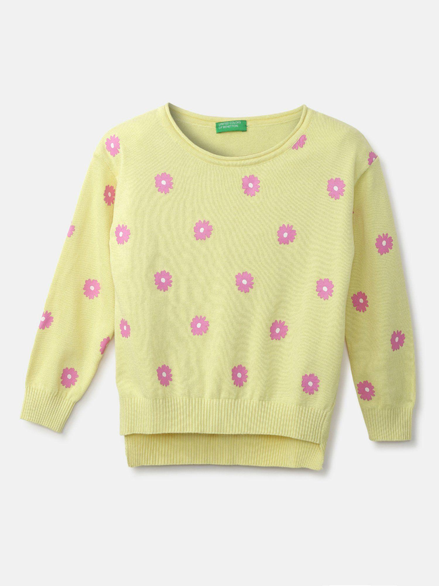 girls printed sweater