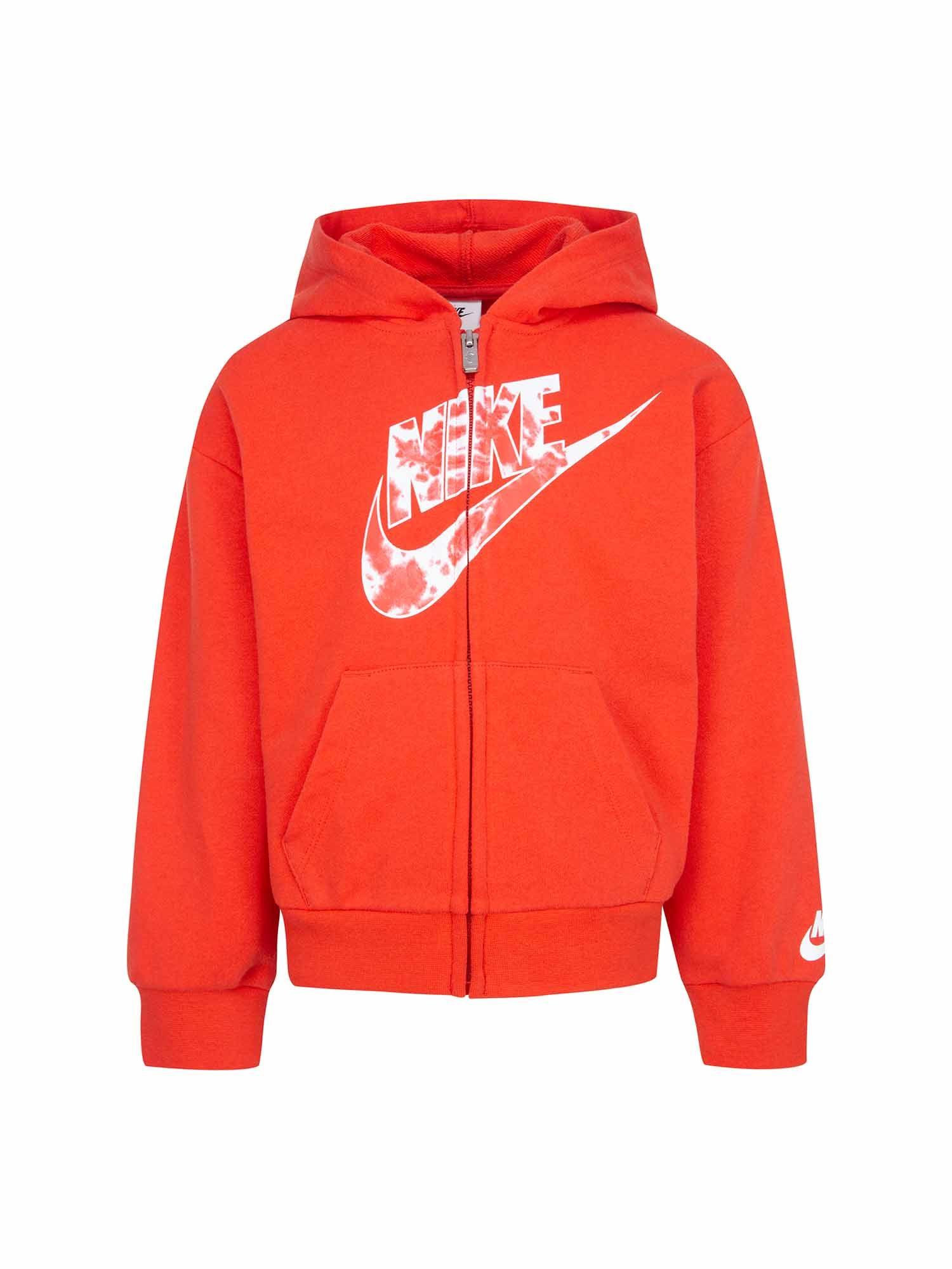 girls red graphic hoodie