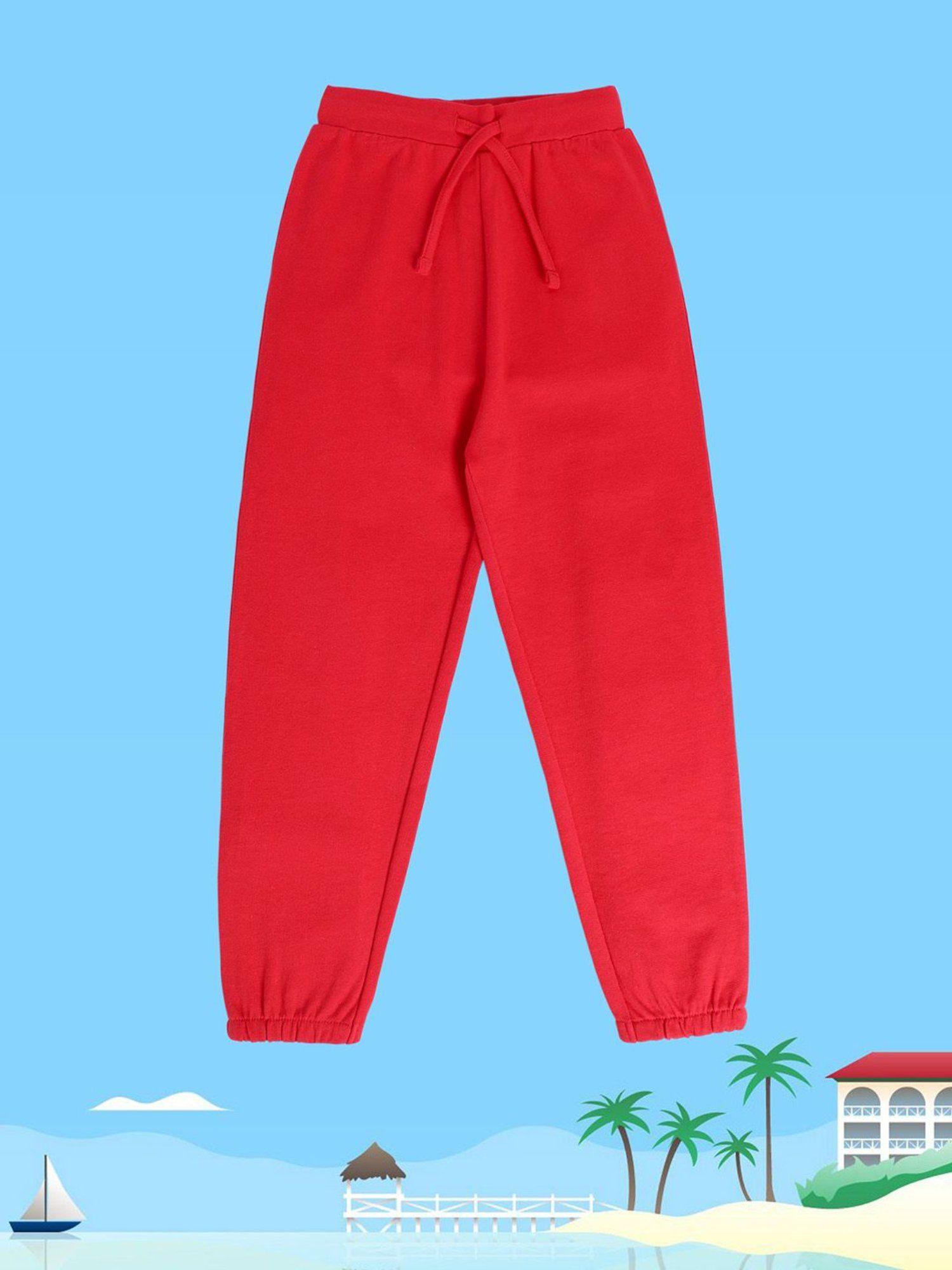 girls red jogger