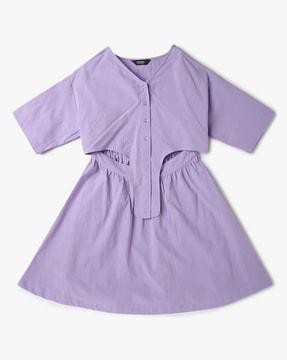 girls relaxed fit a-line dress