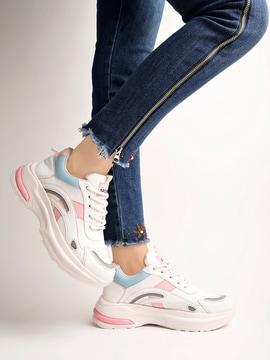 girls running lace-up sneakers