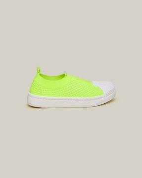 girls slip-on shoes with perforations