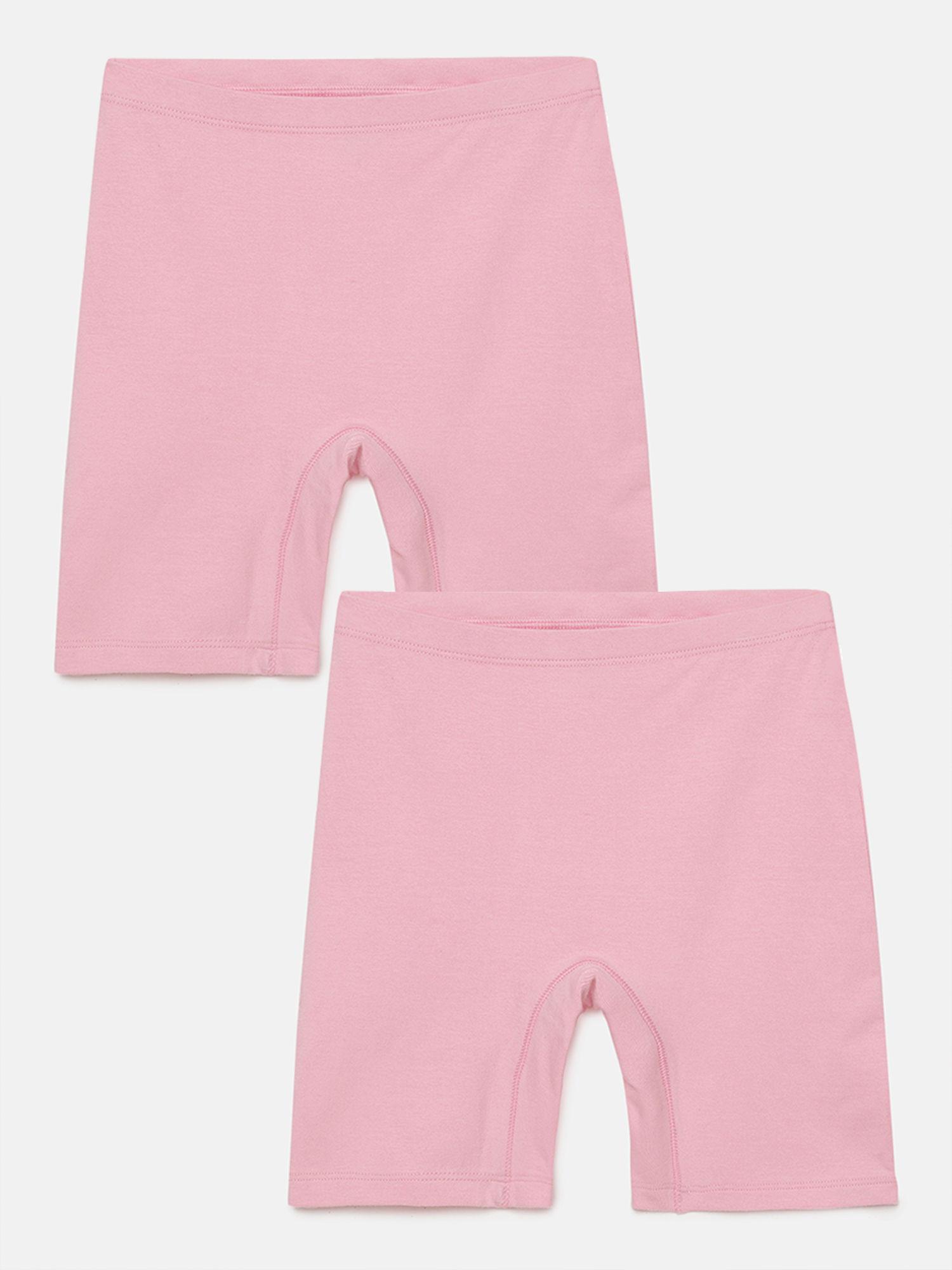 girls-solid-inner-shorts-pink-(pack-of-2)