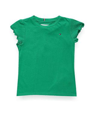 girls sustainable essential logo t-shirt