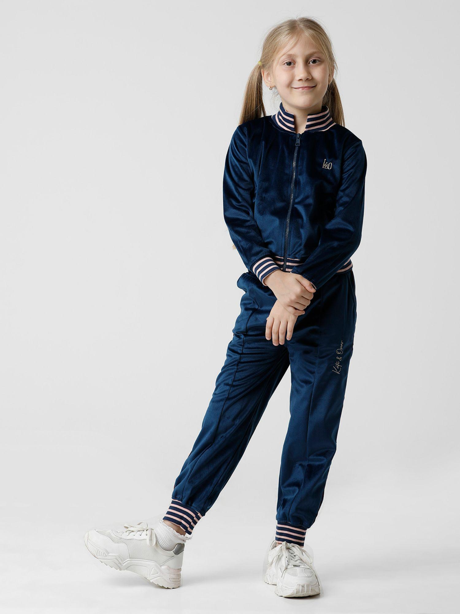 girls trackpant - blue