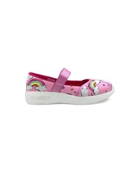 girls unicorn print slip-on casual shoes