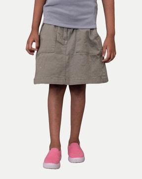 girls a-line skirt with insert pockets