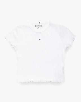 girls bg essential ribbed regular fit top