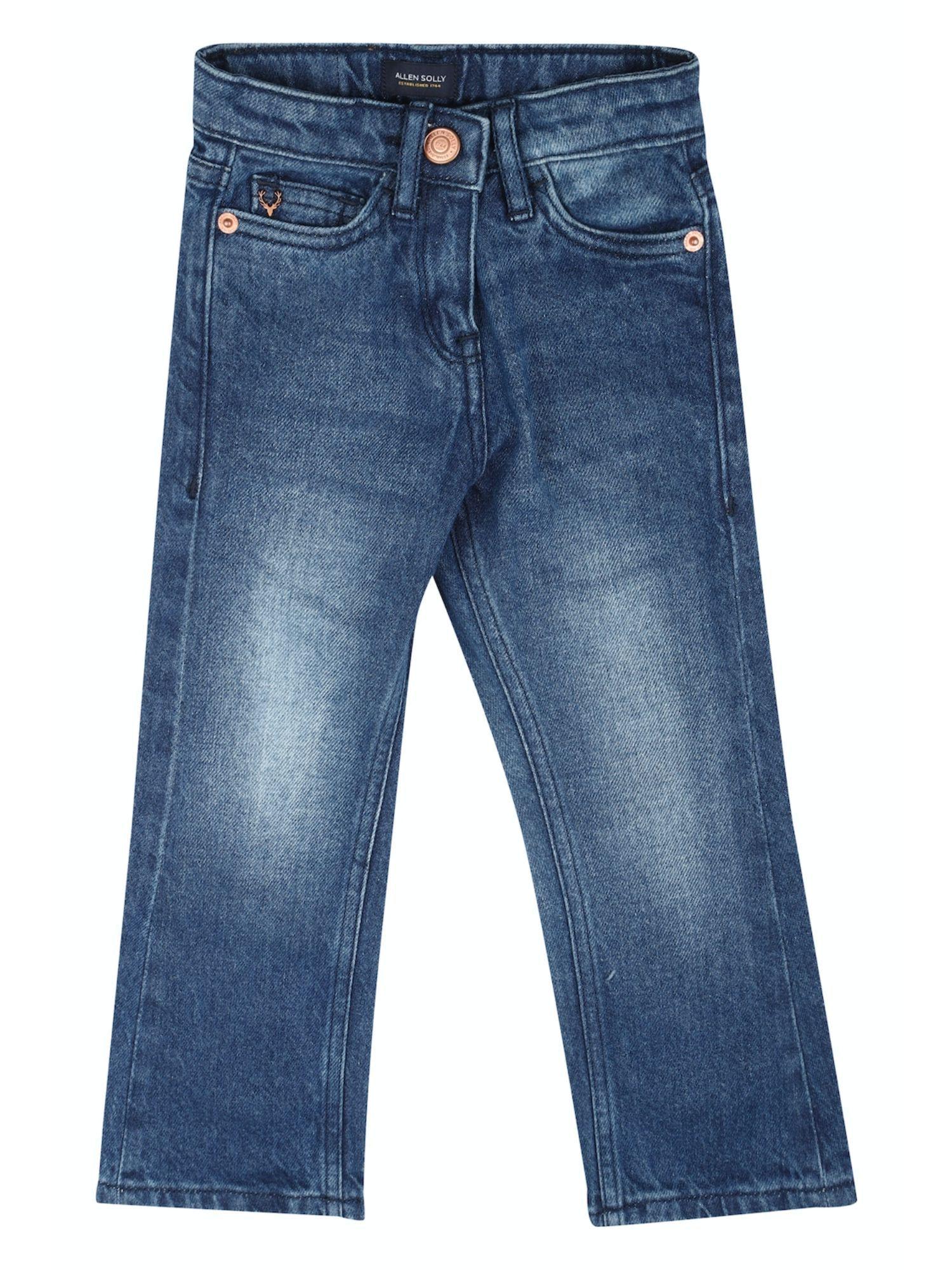 girls blue regular fit jeans