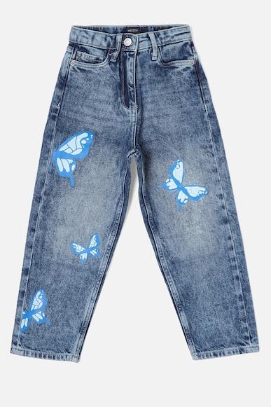 girls blue regular fit jeans