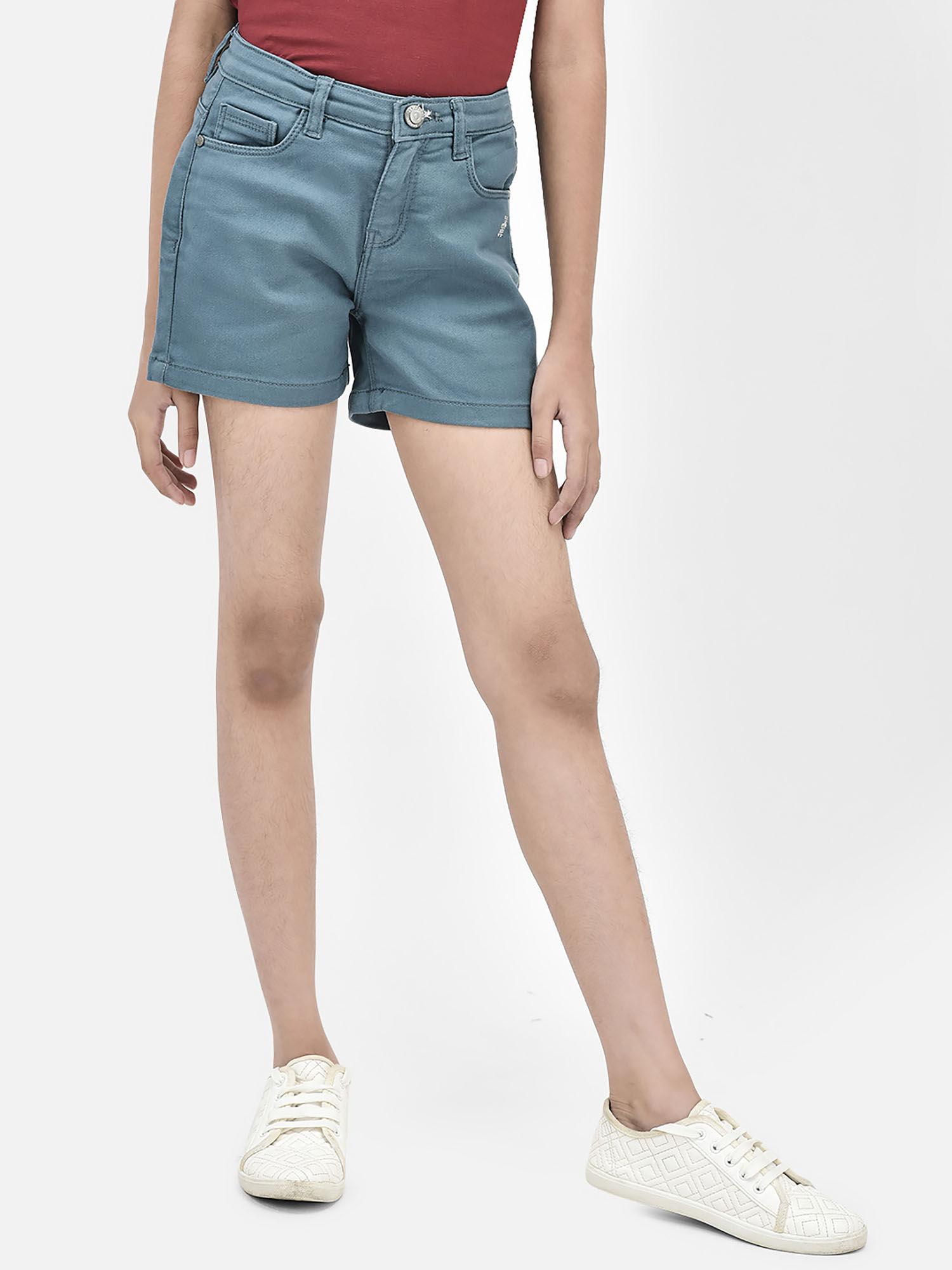 girls blue shorts