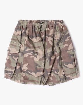 girls camouflage print cotton skirt