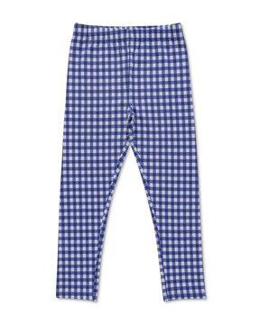 girls checked cotton leggings