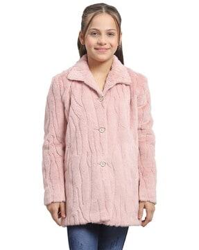 girls coat with slip pockets