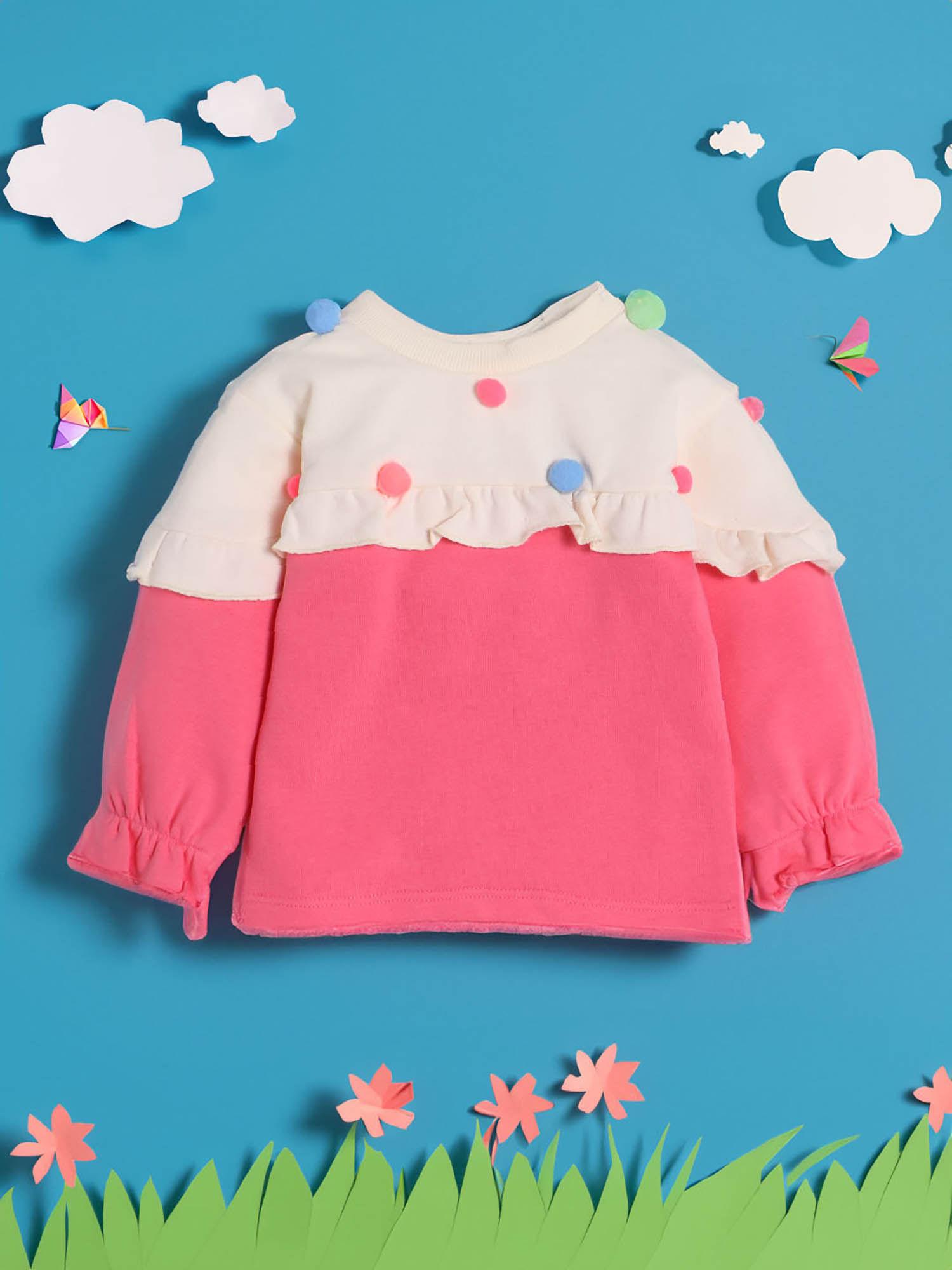 girls colorblock trendy winter sweatshirt