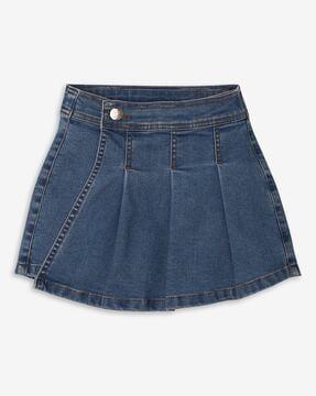 girls cotton pleated skorts