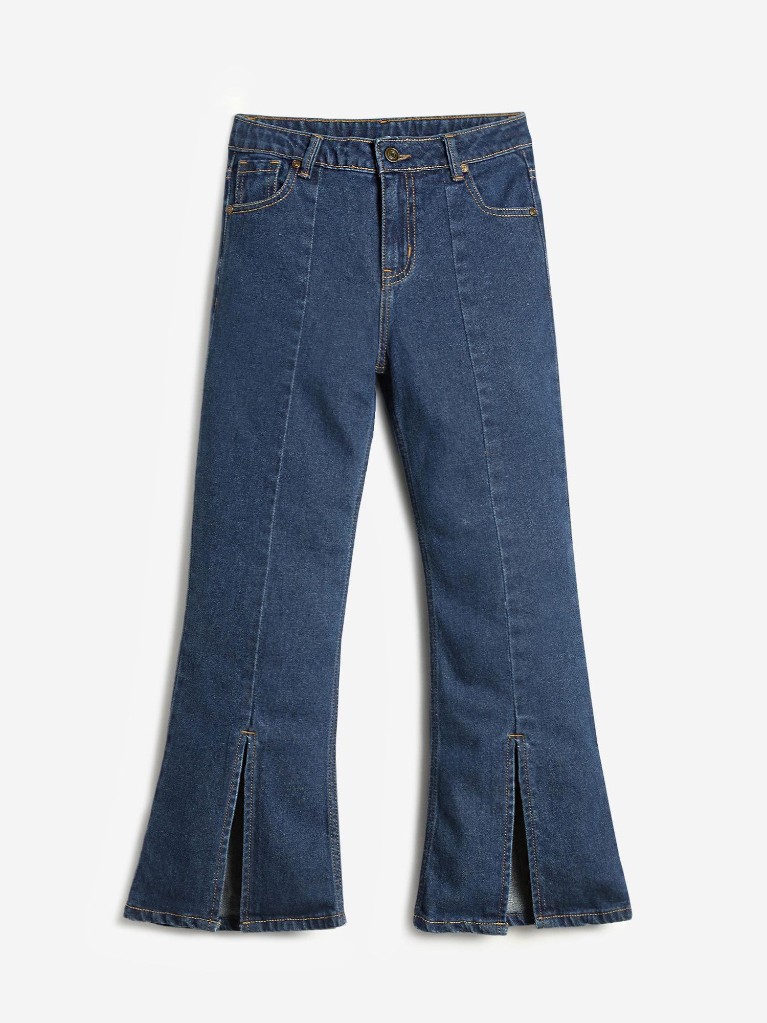 girls denim jeans - medium blue