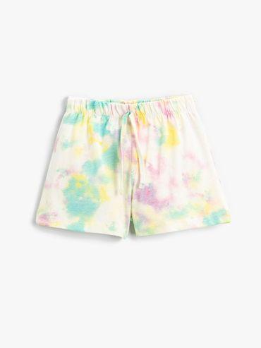 girls ecru-patterned bottoms