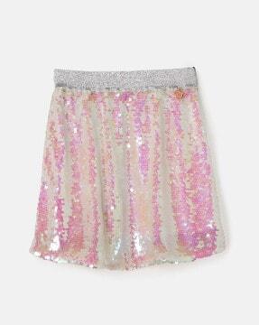 girls embellished flared skirt