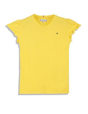 girls essential ruffle sleeve t-shirt