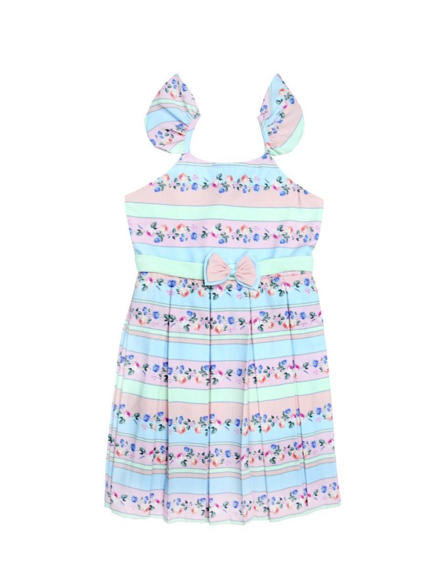 girls fancy cotton multi color frock - mdu