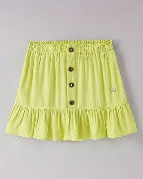 girls flared skirt with elasticated waist