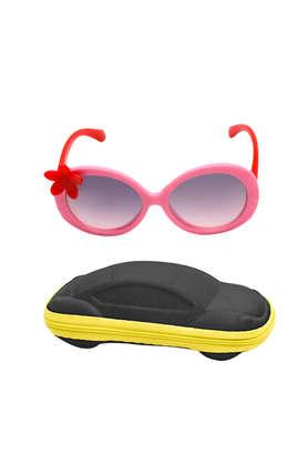 girls full rim uv protected oval sunglasses